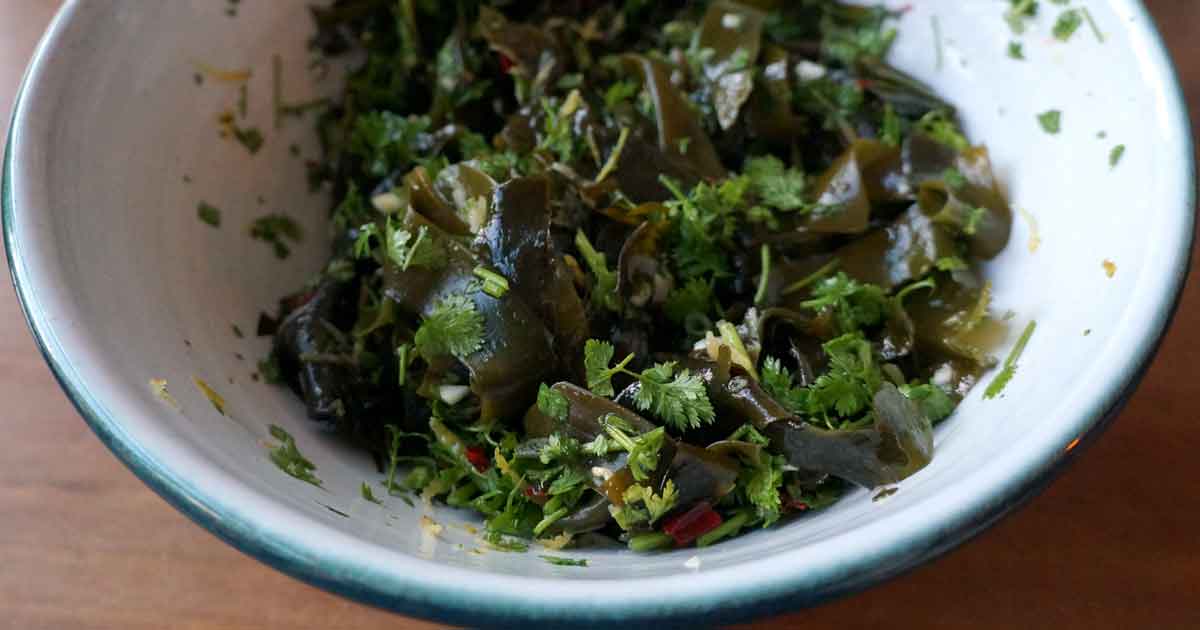 Recette Jeclicnaturel Salade d'algue wakamé à l’estragon