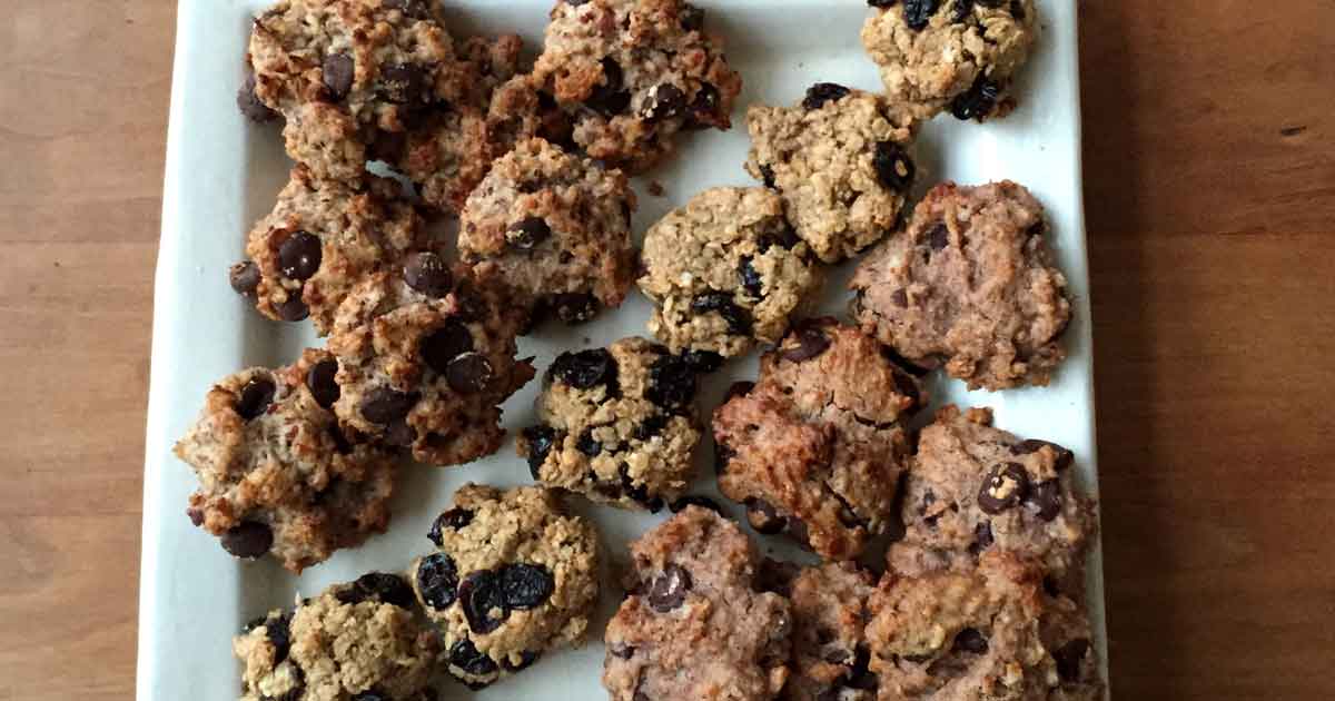 Recette Jeclicnaturel Cookies aux fruits secs sans gluten