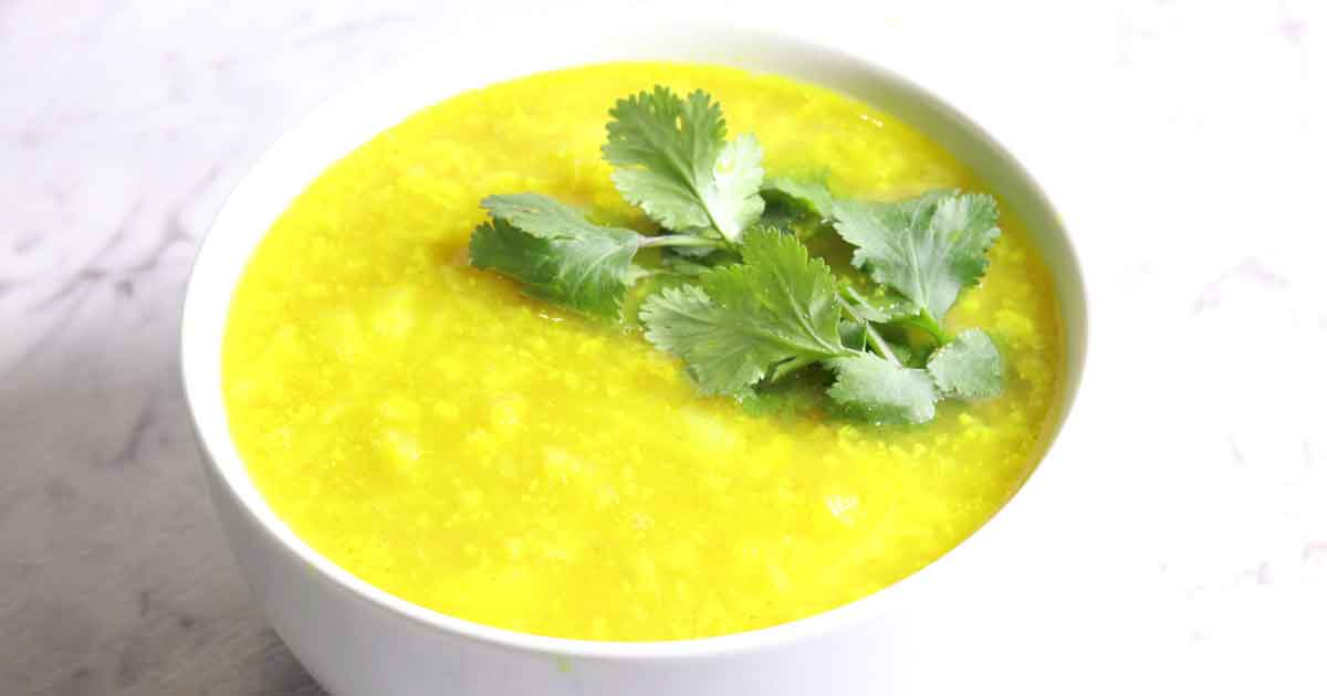 Velouté de chou-fleur au curcuma