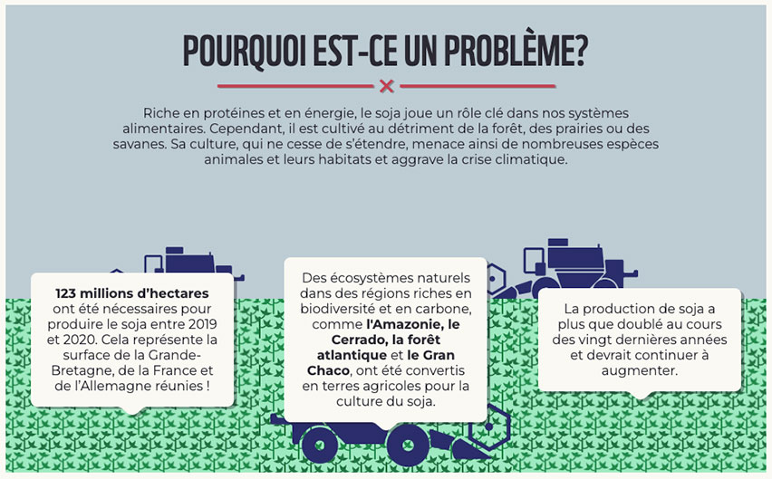 Le problème écologique du soja